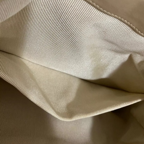 Vintage MORRIS MOSKOWITZ MM Beige Leather Floral Tapestry Clutch Purse Bag Retro - Picture 11 of 11